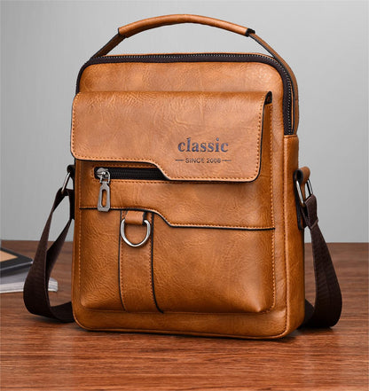 👜2026 Nuevo bolso de hombro y bolso de mano para hombre, impermeable y resistente al desgaste.