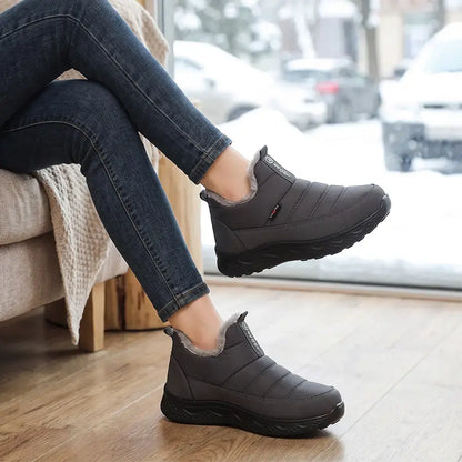 【35-41】Nuevas botas de invierno para mujer: botas de nieve casuales, aislantes, gruesas y cálidas para mamás.