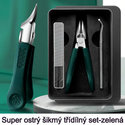 🔥 【Model 2026】🔥 Kleštičky na nehty s 25° šikmým ostřím a ochranou proti odletování (sada 3 ks)