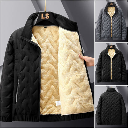 🔥【50% rabatu】🔥【M-5XL】 Pánska veľká zamatová zimná bunda zo zahustenej bavlny 3806334