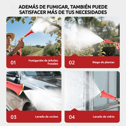 Pulverizador agrícola de alta presión con filtro y boquilla a prueba de viento. Pulverizador agrícola con bomba de pistón.