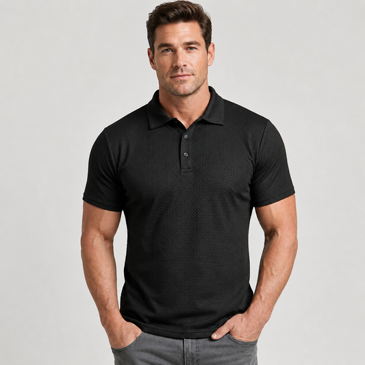 【M-6XL】❄️Camiseta de manga corta de seda helada transpirable de alta gama y color liso para hombre
