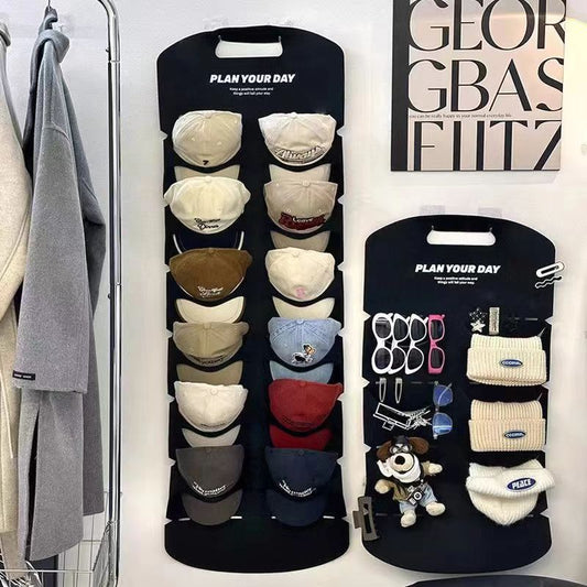 🔥🧢 ¡50% de descuento! 🎩 Perchero colgante de 12 bolsillos: mantiene los sombreros en forma y evita las arrugas. Ahorra espacio y es fácil de colgar. 🏠✨