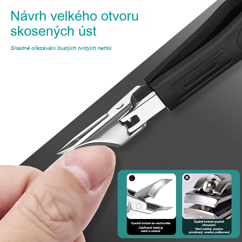 🔥 【Model 2026】🔥 Kleštičky na nehty s 25° šikmým ostřím a ochranou proti odletování (sada 3 ks)