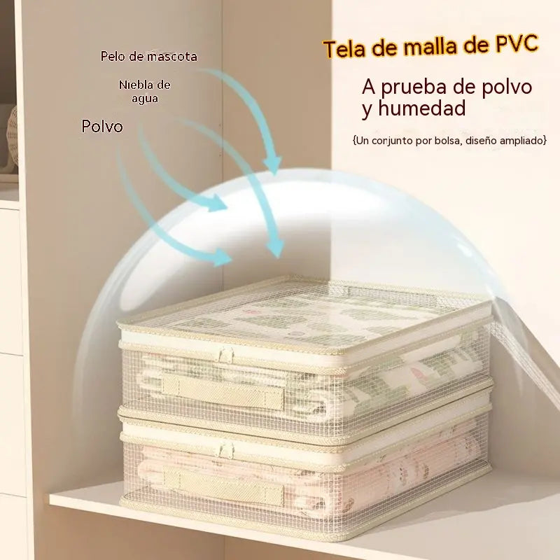 【Set de 8 piezas】👍Bolsas de almacenamiento de malla para uso doméstico: evitan el moho y el polvo.