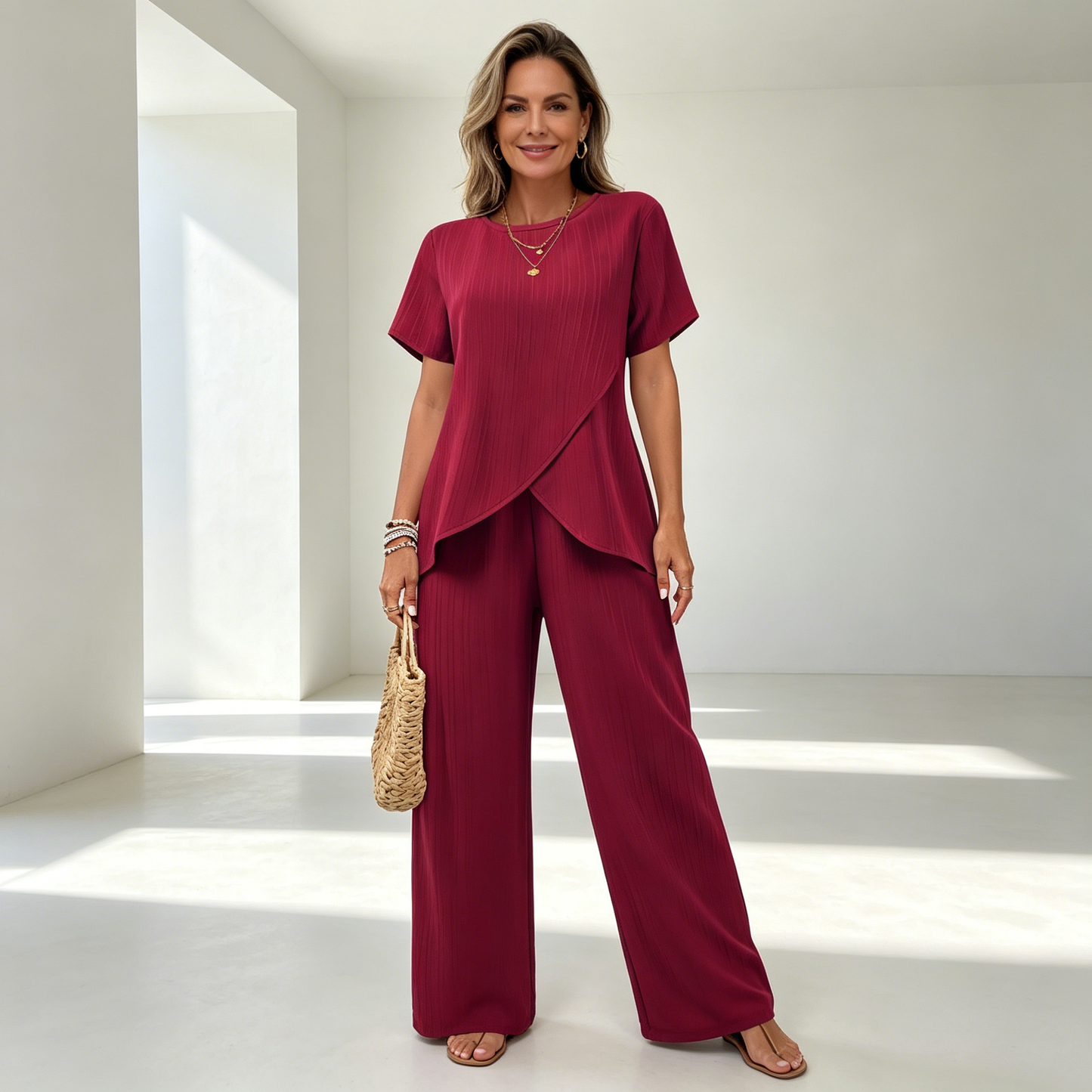 [Oferta por tiempo limitado: 50% de descuento] Nuevo conjunto de dos piezas para mujer