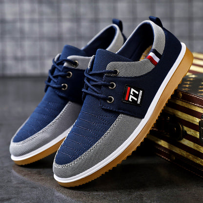 🔥[Novedad a mitad de precio] 🔥Zapatillas casuales de lona transpirables para hombre (modelo 2026)