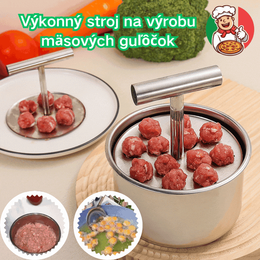 🍖【Výpredaj 50% zľava】Nerezový tvarovač mäsových guľôčok, praktický kuchynský riad - ideálny na mäsové a rybie karbonátky🐟