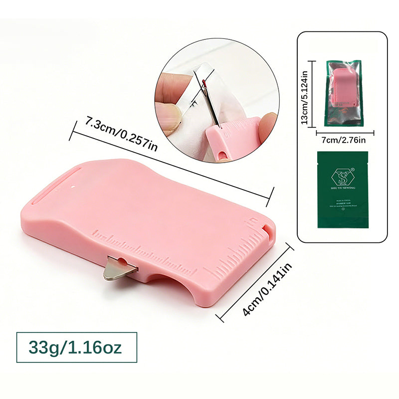 🧵 Descuento por tiempo limitado: paquete de 2 unidades ✨ Guía de costura y descosedor – 3 en 1, preciso y portátil ✂️