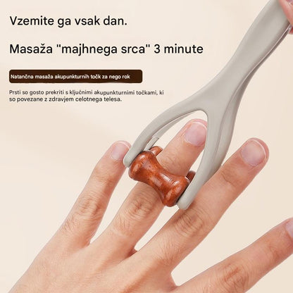 🎁💸【Kupite 2, dobite 2 gratis】🌿 Masažer za prste iz masivnega lesa: Valjčki iz naravnega lesa pomagajo odblokirati meridiane sklepov in lajšajo utrujenost rok.