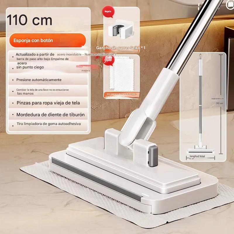 【4 darabos szett】💦 Multifunkciós felmosó klipes kendővel, új háztartási felmosó, amelyhez nem kell kézi mosás.