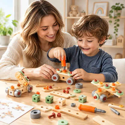 -50% DESCUENTO | Set de construcción y reparación 59 piezas para niños, desarrolla habilidades prácticas