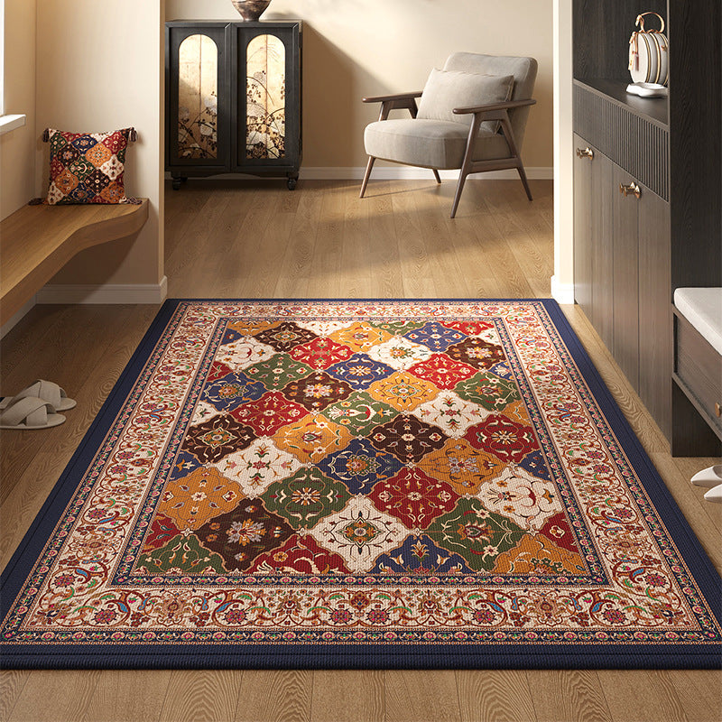 🔥30% OFF✨【80*120CM】Felpudo de entrada de estilo persa, antideslizante y a prueba de polvo, de terciopelo de cristal.
