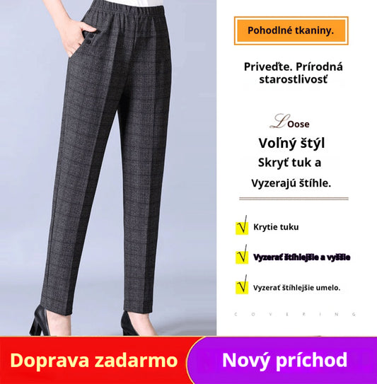 🏆【Kúpte 1, dostanete 1 zadarmo】🔥【45-90 KG】Nové dámske plyšové nohavice rovného strihu s vysokým pásom na jeseň a zimu