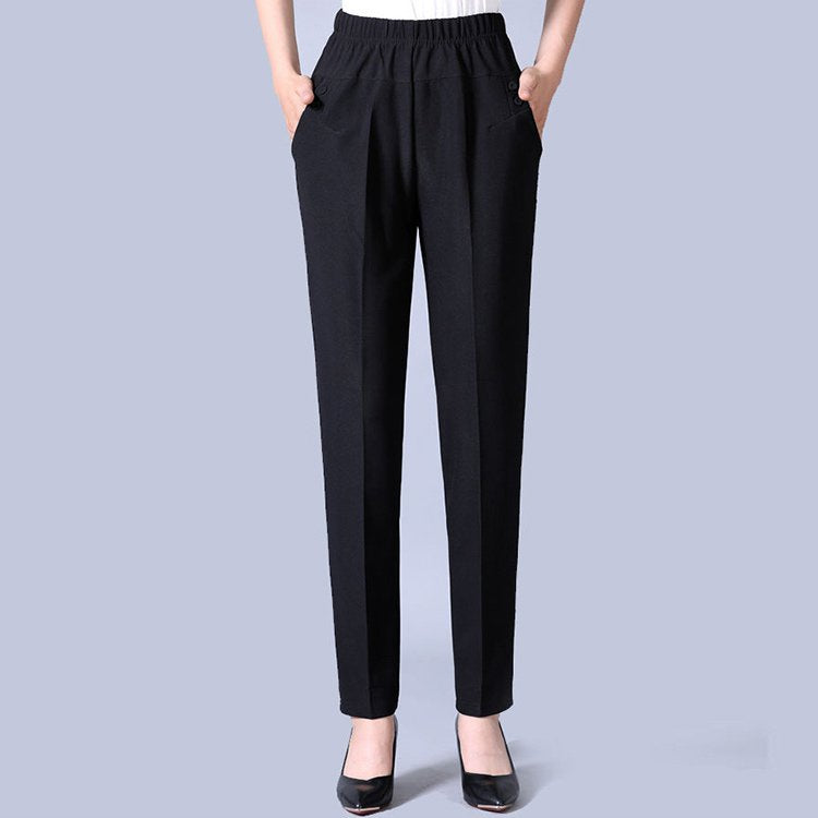 🔥🔥【45-90 kg】Nove jesenske i zimske ženske plišane ravne ležerne hlače visokog struka