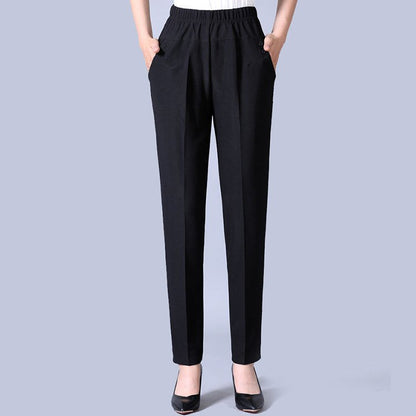 🔥🔥【45-90 kg】Nove jesenske i zimske ženske plišane ravne ležerne hlače visokog struka