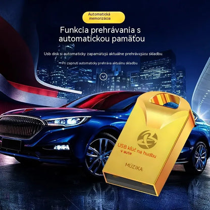 🔥🔥【32GB】Vysokokvalitný univerzálny USB kľúč do auta s hudbou 【2500 populárnych skladieb + 100 videí】