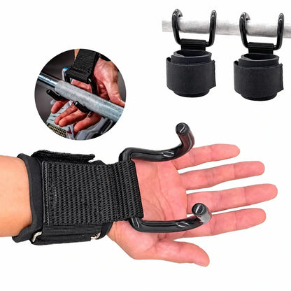 🤩🤾‍♀️🤜【Compra 1 y llévate 1 gratis】✨ 🔥 Ganchos de levantamiento de pesas con muñequeras para gimnasio, dominadas y peso muerto