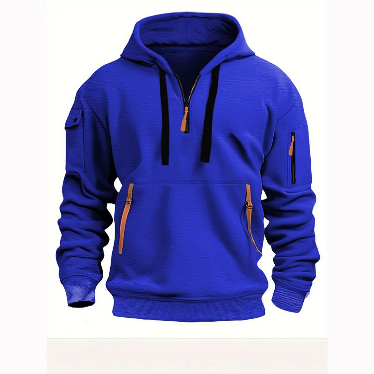 【S-5XL】Pánske mikiny s kapucňou na zips a viacvreckové mikiny   3752467