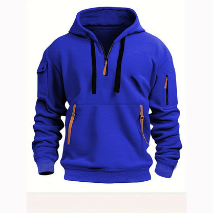 【S-5XL】Pánske mikiny s kapucňou na zips a viacvreckové mikiny   3752467