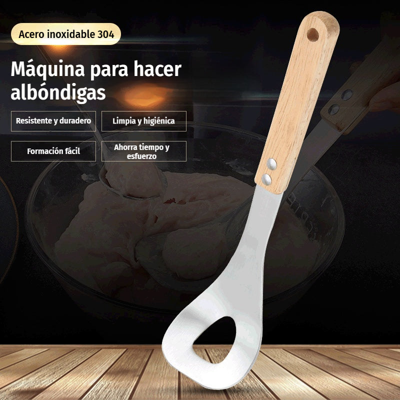 🍖 【2 piezas】Molde para albóndigas de acero inoxidable 304 – ideal para hacer albóndigas de carne y de pescado, perfecto para cocinar en casa 🥄