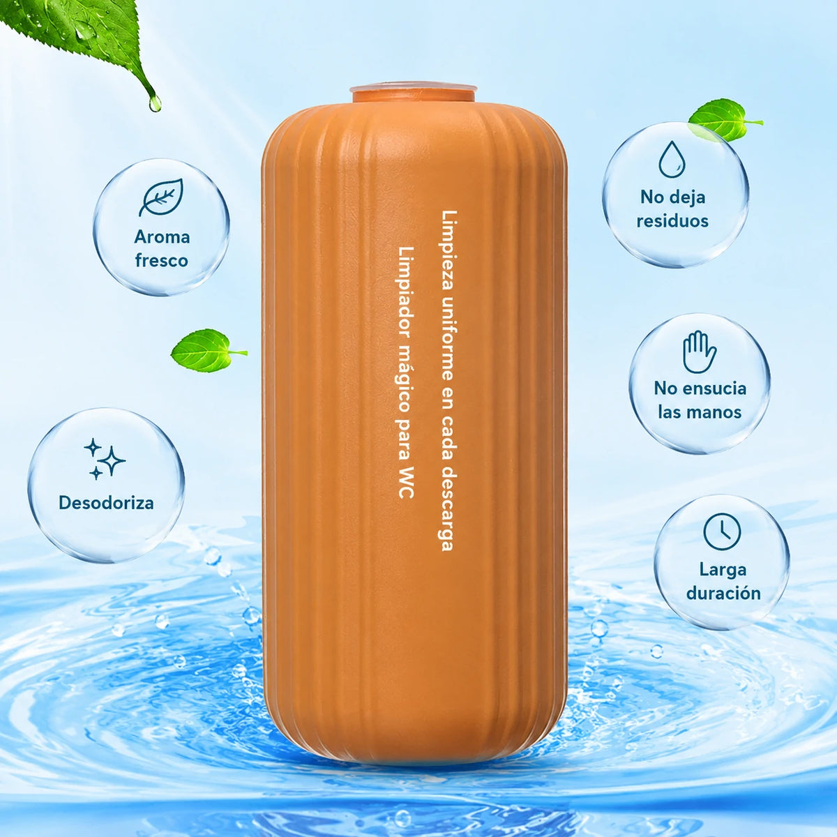 ✨💥 4 unidades por 28€ 🚽 Botella desodorante eficaz para inodoro 😃 Protege la salud de toda la familia.