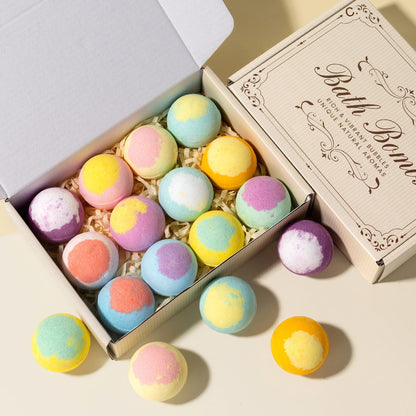 🔥🔥 12 Bombas de Baño Perfumadas (30 g/ud): eliminan eficazmente las células muertas, dejando la piel suave y nutrida.