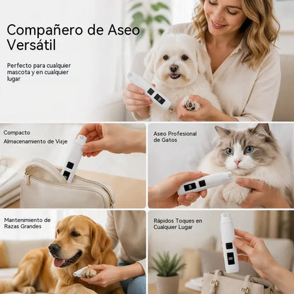 🔥【El segundo artículo a mitad de precio.】🐱🐶 Lima eléctrica de uñas para mascotas con indicador LED de potencia