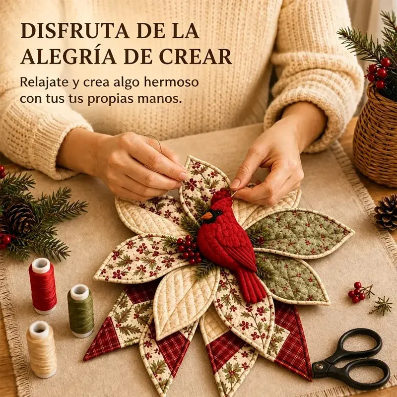 🎇🎄Kit de costura para colgar en la puerta con diseño navideño acolchado (7 diseños)