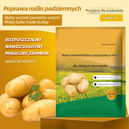🥔[10 opakowań] Rozpuszczalny nawóz dolistny „Magiczny Ziemniak”｜Do ziemniaków, orzeszków ziemnych, batatów, rzodkwi, taro i cebuli – stymuluje korzenie, zwiększa plony