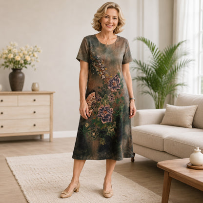【XL-5XL】Vestido ligero y vaporoso con un corte favorecedor, Vestido informal holgado de alta calidad para mujer.