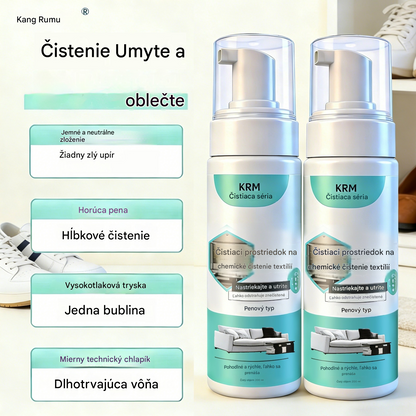 Tento vysokoúčinný čistič pohoviek má silné schopnosti odstraňovať škvrny, nevyžaduje vodu a je vhodný na chemické čistenie tkanín.