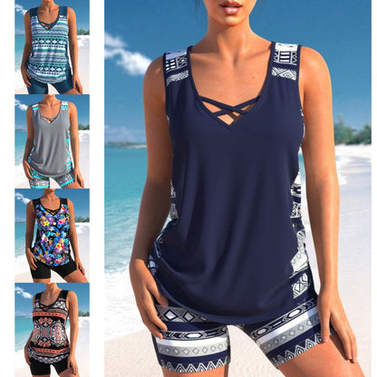 👙【S-5XL】Bañador deportivo de mujer de dos piezas