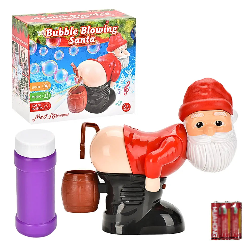 🎅🎁 Divertido lanzador de burbujas de Papá Noel