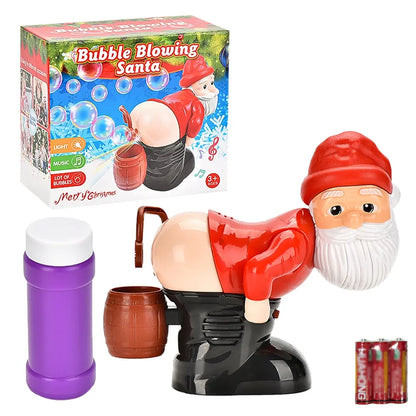 🎅🎁 Divertido lanzador de burbujas de Papá Noel