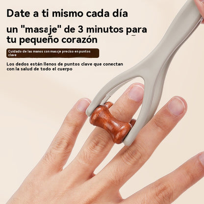 🌿Masajeador de dedos de madera maciza: Los rodillos de madera natural ayudan a desbloquear los meridianos y aliviar la fatiga de las manos. 🌿
