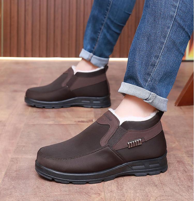🥾【39-45】👣Novi zimski škornji za sneg za moške, odebeljeni z žametom in topli