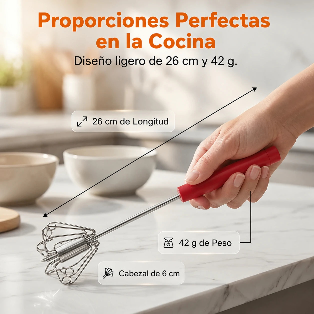 🥳Compra 1 y llévate 1 gratis🥳💞¡Más de 50.000 unidades vendidas!🥚💪 ¡50% de descuento! Batidor de huevos manual semiautomático: presiona y gira, sin electricidad. Bate huevos y nata en segundos. ¡Cuida tus muñecas! ✨🧁