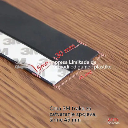 🚪【5M】 PVC brtvena traka za donja vrata – otporna na prašinu i propuh