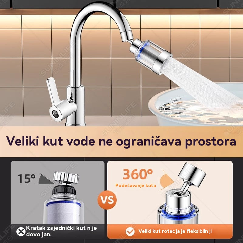 ✨💦【Kupi 1, dobiješ 1 gratis】Univerzalni aerator-filter s međuspojem od nehrđajućeg čelika