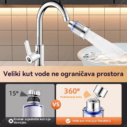 ✨💦【Kupi 1, dobiješ 1 gratis】Univerzalni aerator-filter s međuspojem od nehrđajućeg čelika