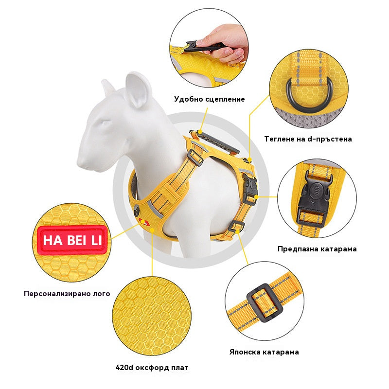 🐶【2,5-45kg】 Нова отсевна опръсница срещу побегу за псе, примерна за разпръскване на открито