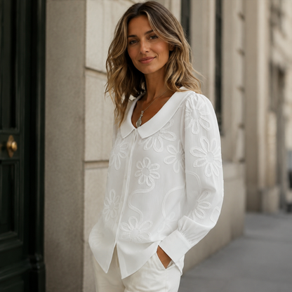 👚Camisa bordada retro francesa de 2026【S-2XL】