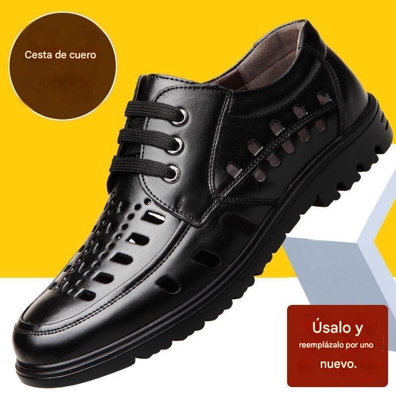 🏝️🔥Rebajas de verano【Tallas 38-44】Nuevas sandalias de cuero transpirables para hombre 2026