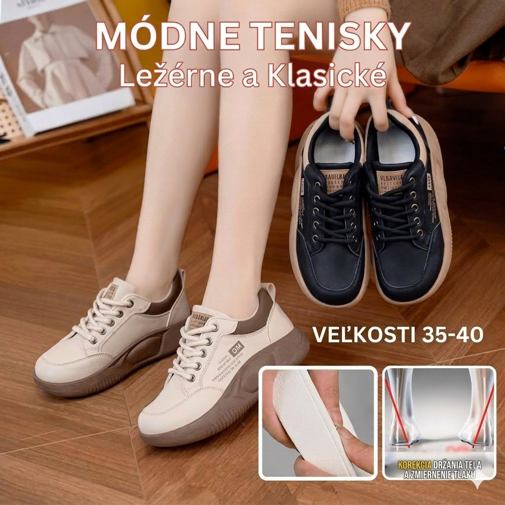 🏆👟 Moderné ležérne tenisky s hrubou podrážkou, model 2026 【35-40】