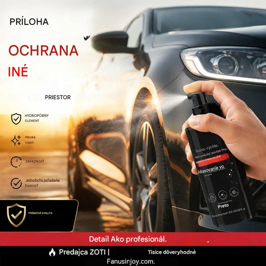 🚗 🏆 Rýchlo pôsobiaci sprej na starostlivosť o auto s vysokým leskom – Okamžitý lesk a ochrana – Hydrofóbny, bez šmúh – ideálny na lak, sklo alebo plast ✨🧼💦