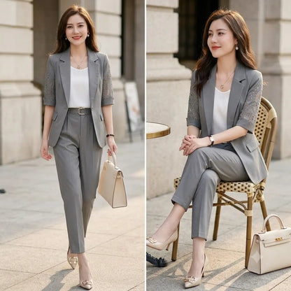 🏆【Chaqueta + Chaleco + Pantalones】Conjunto de traje de tres piezas profesional, elegante e informal