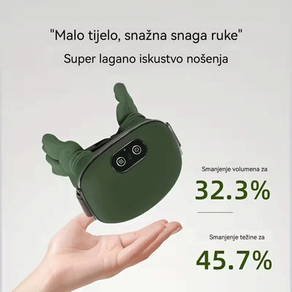 💆‍♀️Nova, unaprijeđena verzija prijenosnog masažera za vrat i ramena, s punjivom baterijom velikog kapaciteta