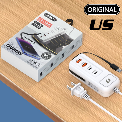 ⚡ USB produžni kabel i zaštita od prenapona | Posebna ponuda za kraj godine, 50% popusta | Smart Hub s 4 priključka, brzo punjenje za 30 minuta, sa zaštitom od prenapona | Organizirajte svoje računalo i putnu opremu 🎄✨
