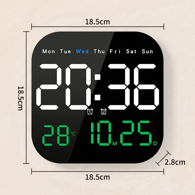 🕰️ ¡Más de 50.000 unidades vendidas! 🛏️ Reloj digital para el hogar y la oficina: ¡despierte suavemente y olvídese de las alarmas molestas! Brillo ajustable, funcionamiento silencioso por la noche. 🌙